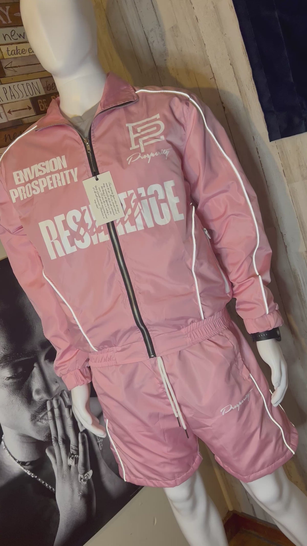 “BUILT RESILIENCE” PINK MEN SET